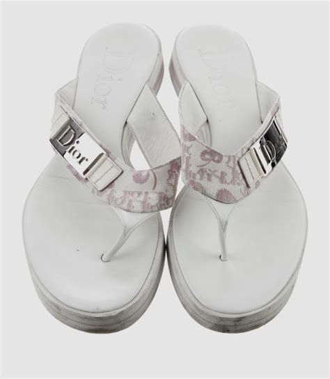 dior flops|christian Dior wedges.